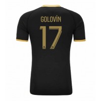 Pánský Fotbalový dres AS Monaco Aleksandr Golovin #17 2023-24 Venkovní Krátký Rukáv